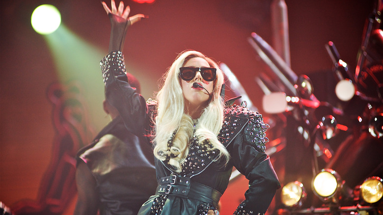 Lady Gaga performing