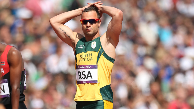 Oscar Pistorious standing