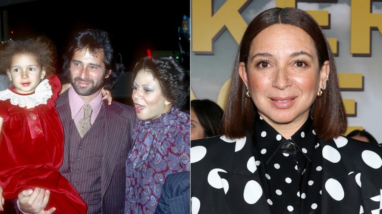 Maya Rudolph with her parents as a child vs Rudolph today 