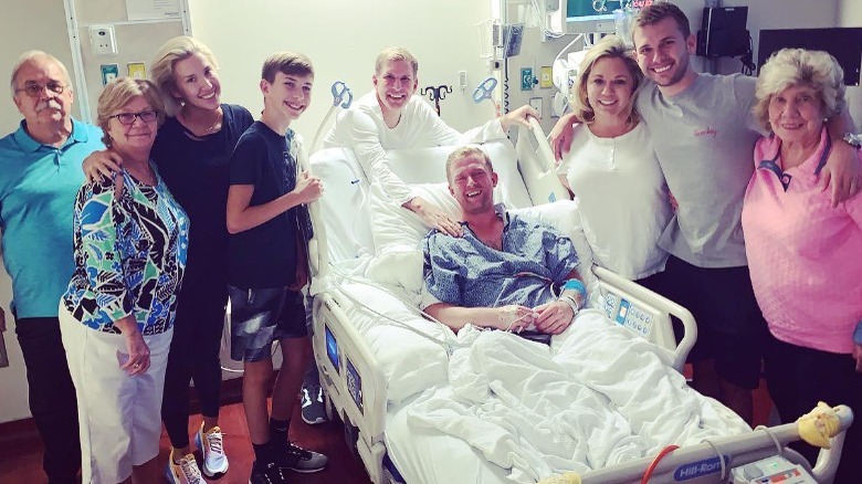 Kyle Chrisley in hospital bed