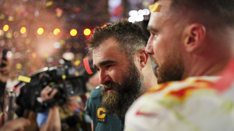 Travis Kelce and Jason Kelce Super Bowl 2023