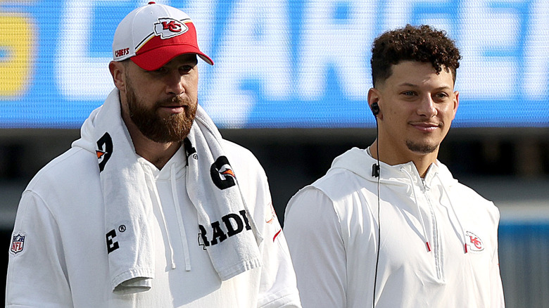 Travis Kelce and Patrick Mahomes