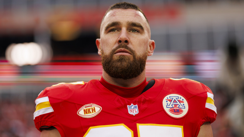 Travis Kelce at a game