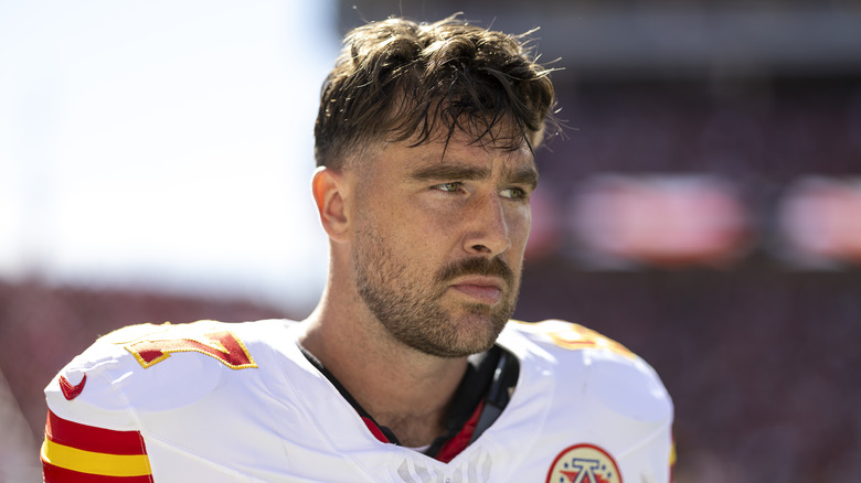 Travis Kelce frowning