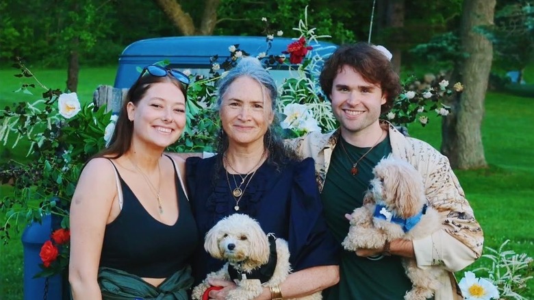 Treat Williams' family posing at his memorial