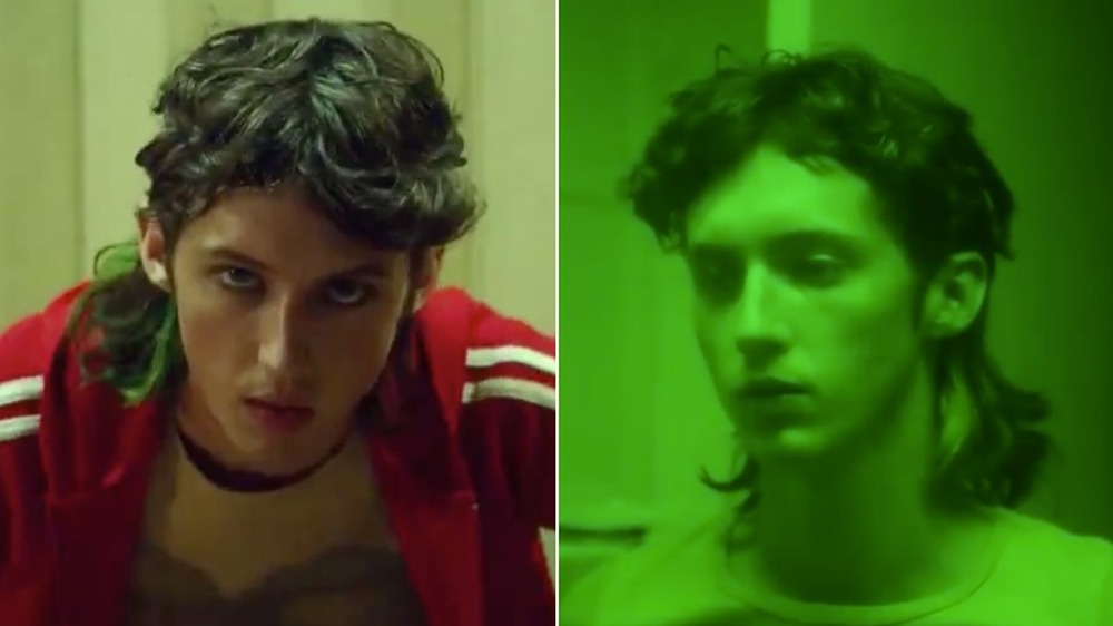 Troye Sivan sporting a mullet in his video for "Easy"