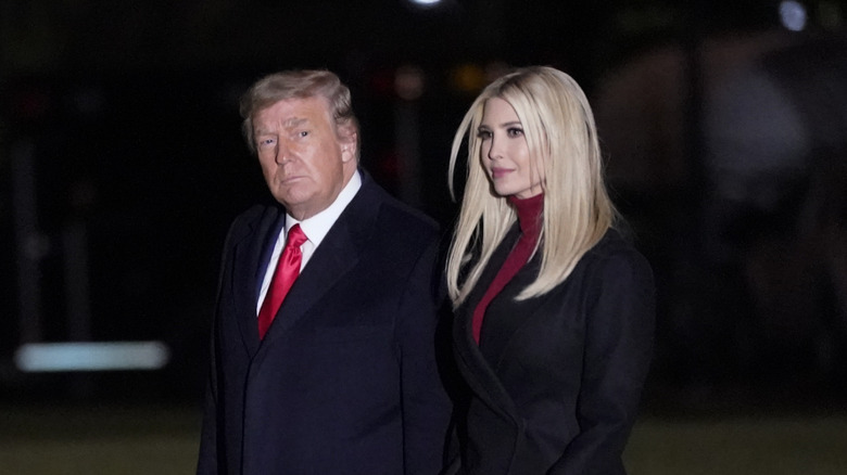 Donald Trump and Ivanka Trump walking together