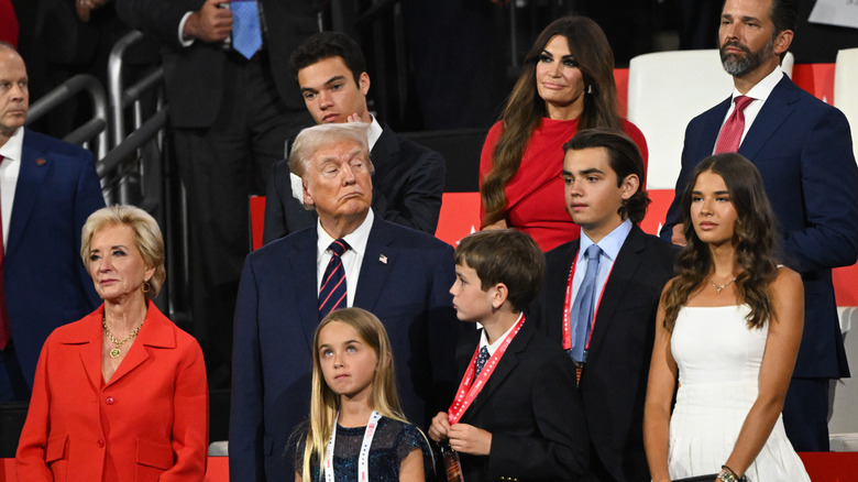 Trump family in audience at RNC