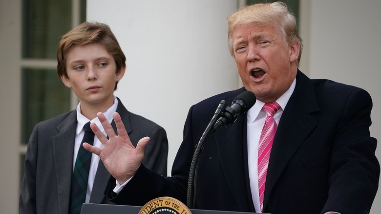 Donald Trump with Barron Trump