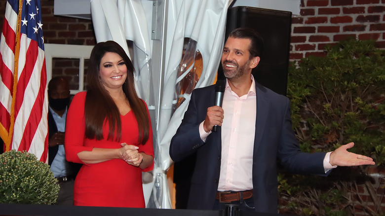 Donald Trump Jr. and Kimberly Guilfoyle smiling