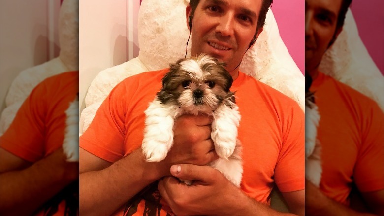 Donald Trump Jr. and family puppy