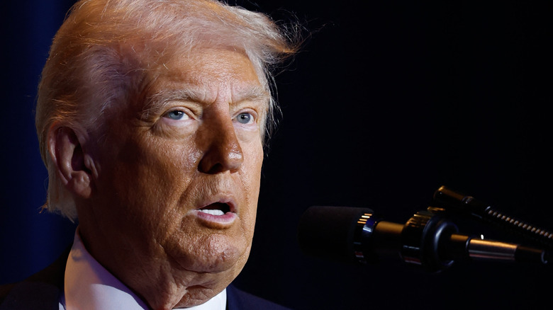 President Donald Trump during the National Prayer Breakfast