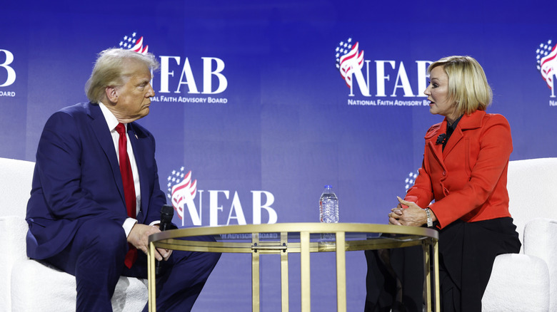 President Donald Trump and Pastor Paula White at the National Faith Advisory Summit