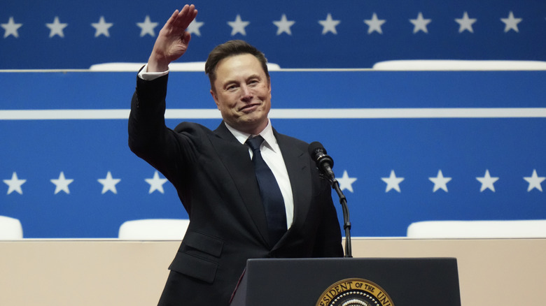 Elon Musk at the Capital One Arena