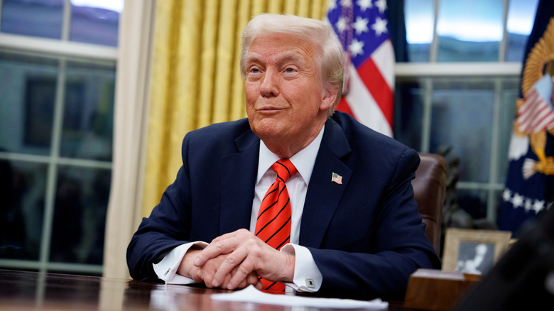 President Donald Trump in the Oval Office