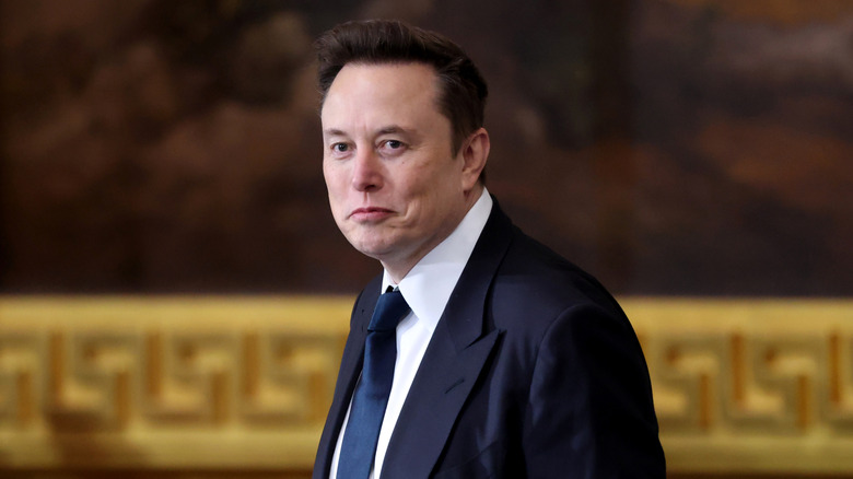 Elon Musk during President Donald Trump's inauguration