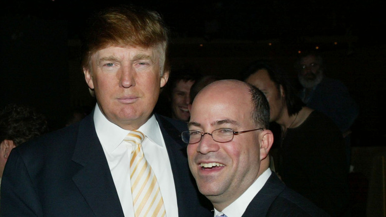 Donald Trump and Jeff Zucker at the 2004 NBC Winter Press Tour All-Star Party 