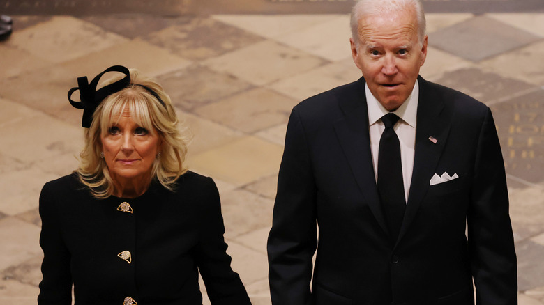 Joe and Jill Biden black mourning clothes