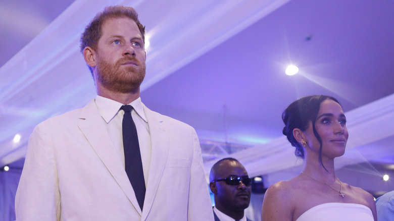 Prince Harry and Meghan Markle attending an event