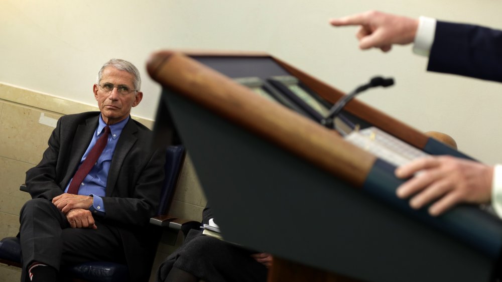 Fauci at a briefing