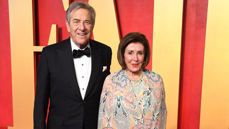 Paul Pelosi, Nancy Pelosi arrives at the 2024 Vanity Fair Oscar Party 