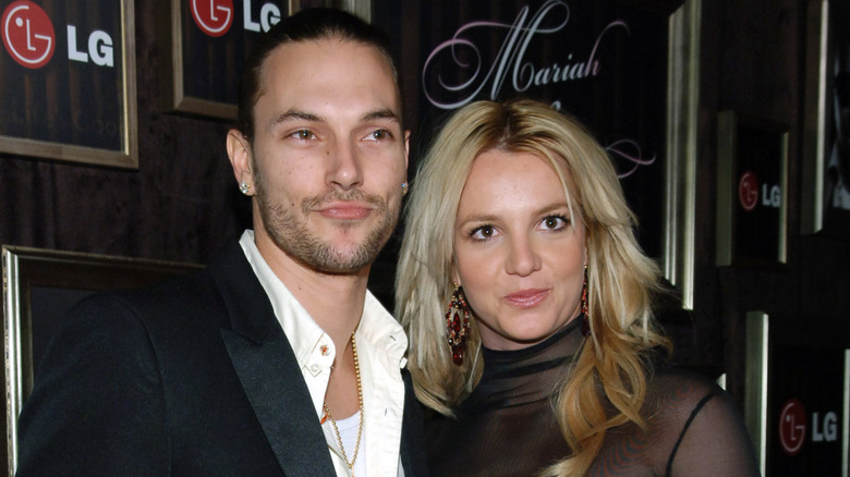 Kevin Federline and Britney Spears at a red carpet event in 2006