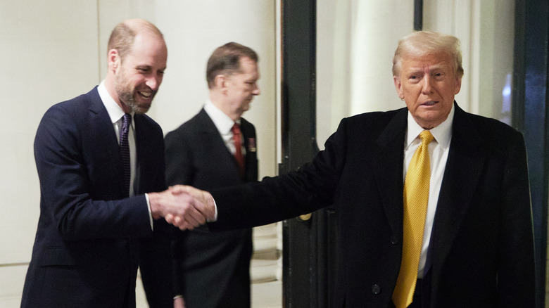 Prince William shaking Donald Trump's hand