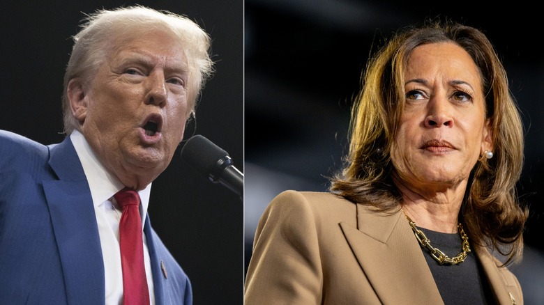 Donald Trump and Kamala Harris