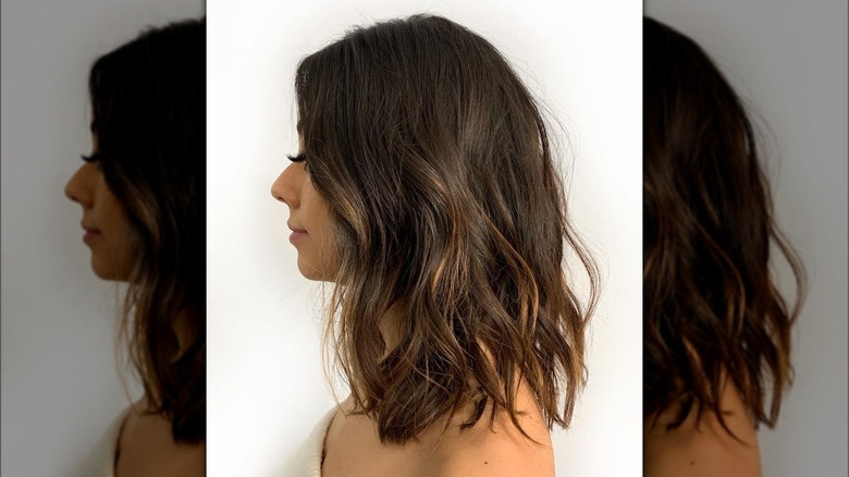 Side view extured lob cut