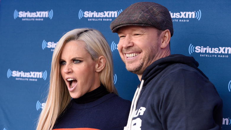 Donnie Wahlberg and TV host Jenny McCarthy at an event