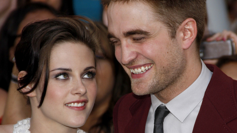 Kristen Stewart lovingly looks up at Robert Pattinson