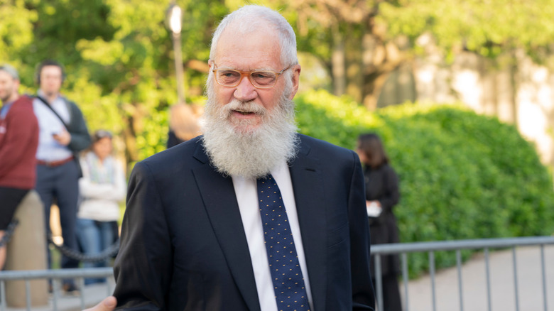 David Letterman outdoors