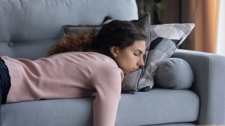 woman on the couch 