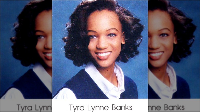 Tyra Banks high school yearbook photo