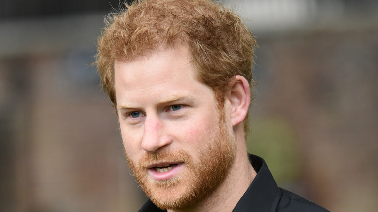 Prince Harry talking