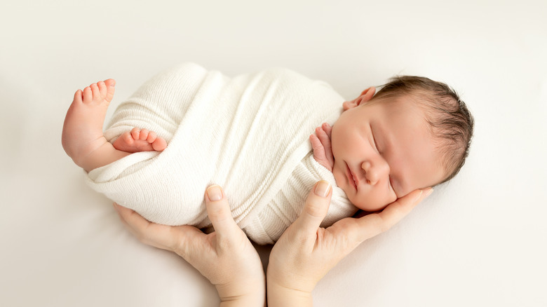 Newborn baby sleeping