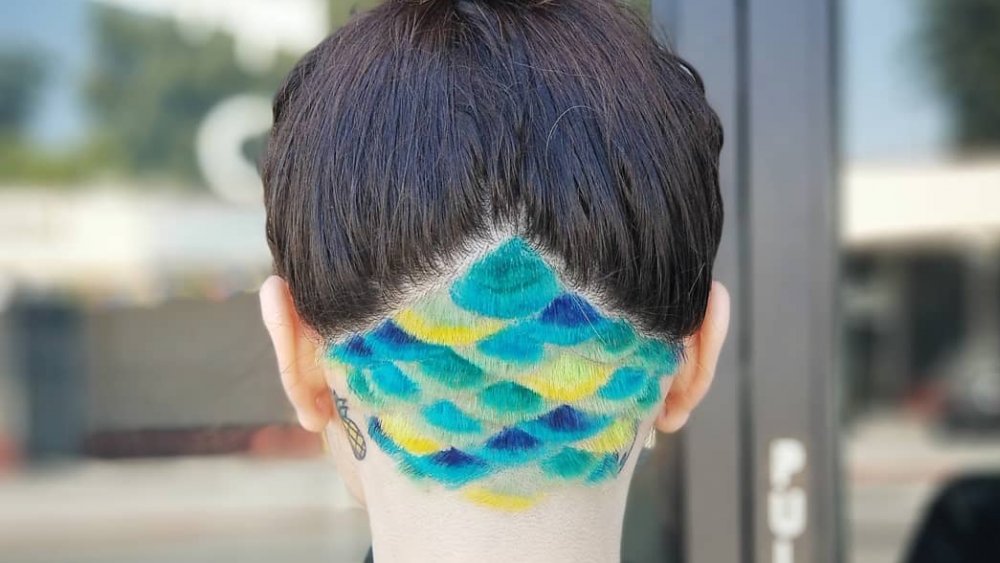 Colored undercut