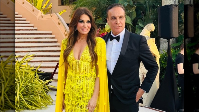 Kimberly Guilfoyle wearing yellow gown