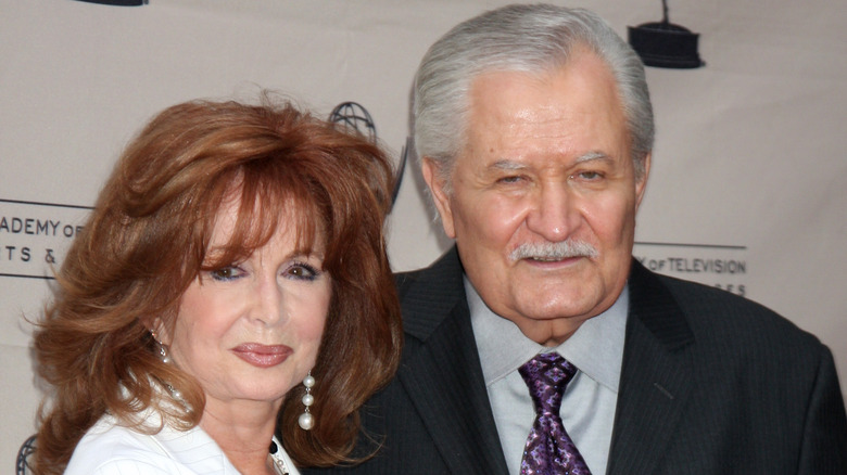 Suzanne Rogers and John Aniston smiling