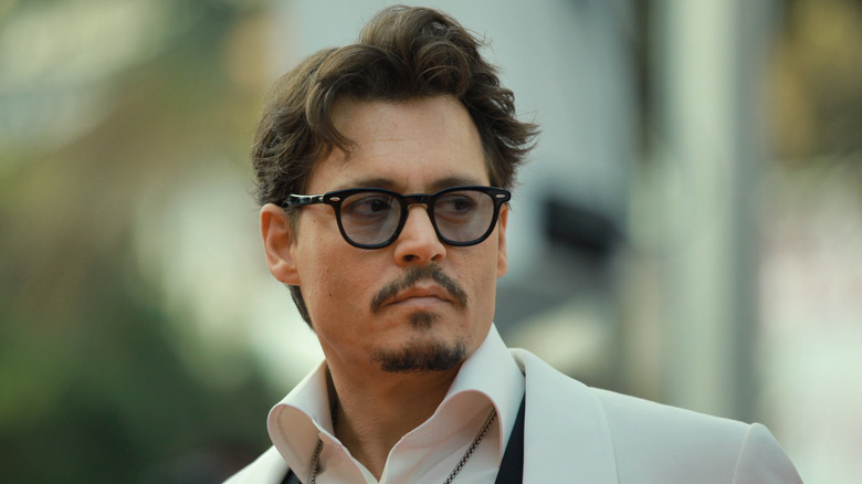 Johnny Depp at a movie premier