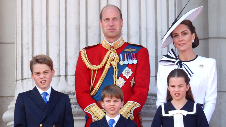 Prince William and his family at Trooping the Colour