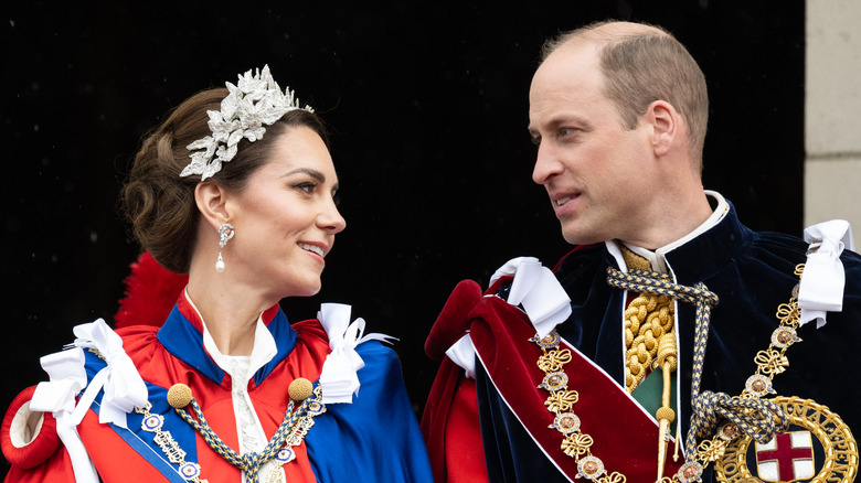 Princess Catherine and Prince William at Charles' coronation