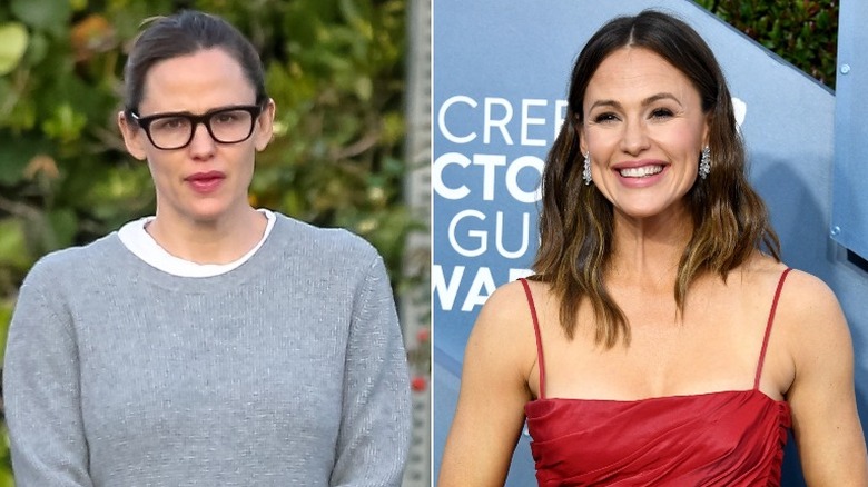 Jennifer Garner without makeup/with makeup