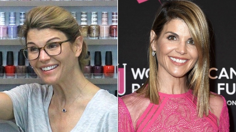 Lori Loughlin without makeup / with makeup