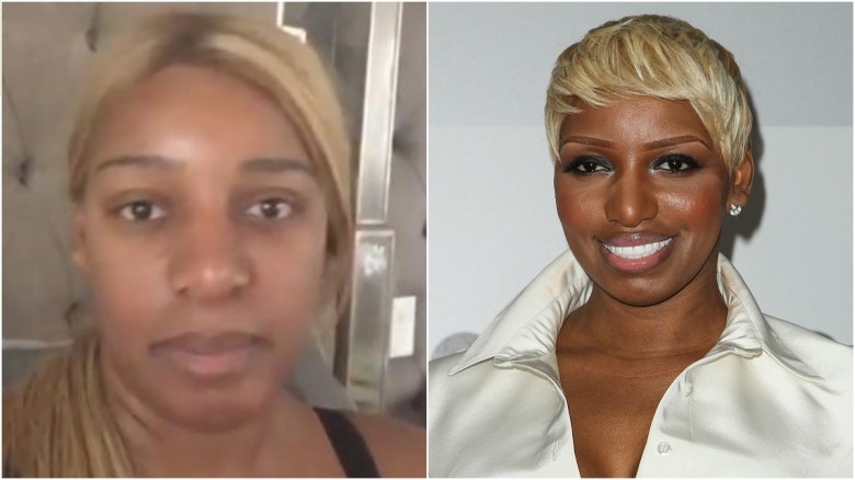 NeNe Leakes split image no makeup