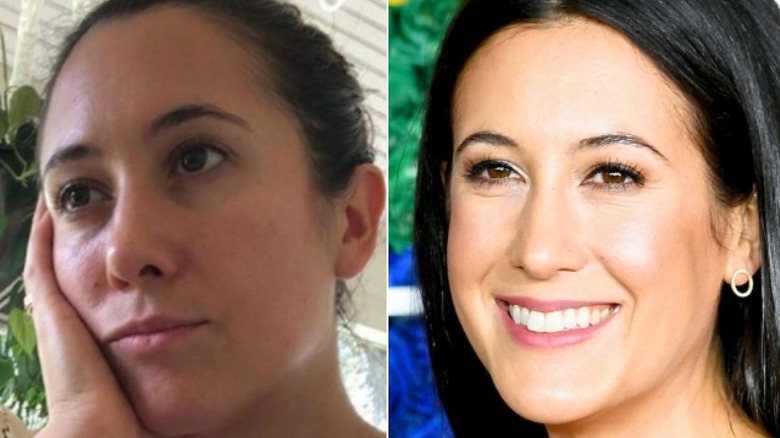 Vanessa Carlton without makeup/with makeup