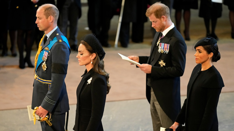 The Fab Four at the funeral