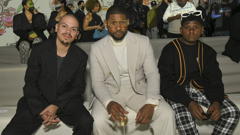 Evan Ross, Usher, and Naviyd Ramond