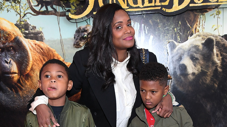 Tameka Foster with sons