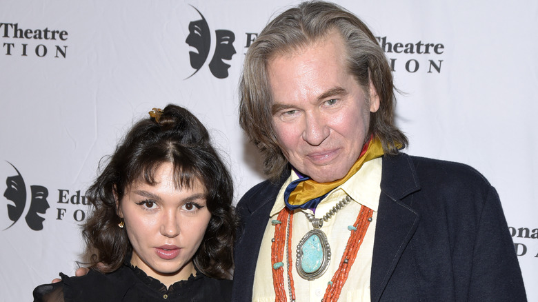 Mercedes and Val Kilmer, posing